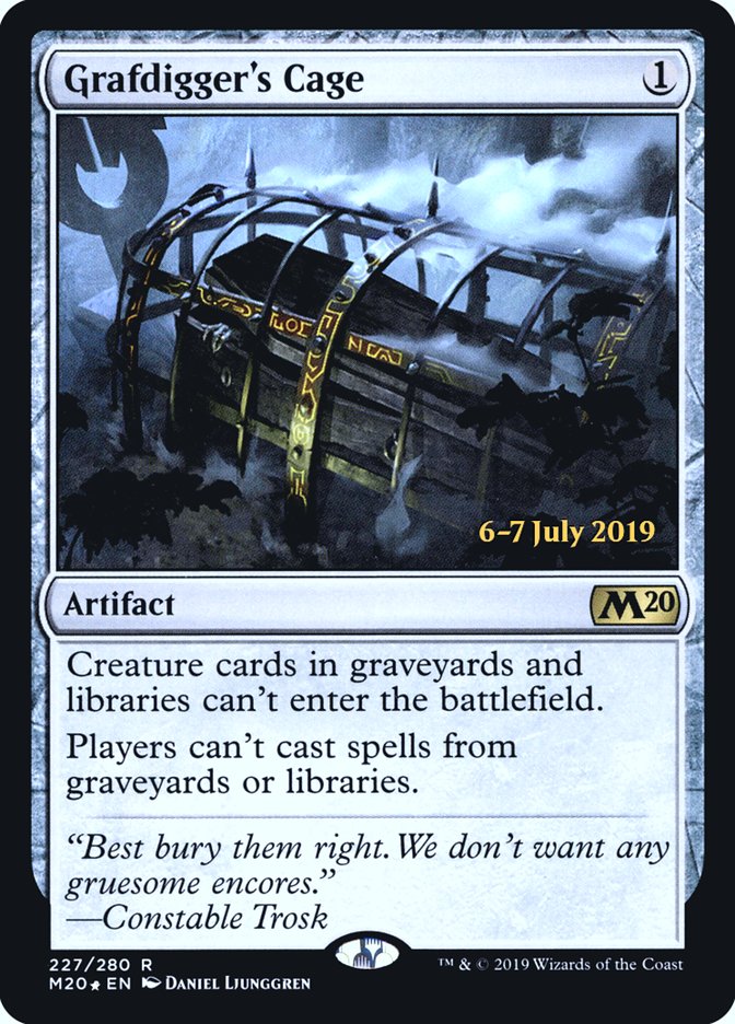 Grafdigger's Cage  [Core Set 2020 Prerelease Promos] | Jack's On Queen