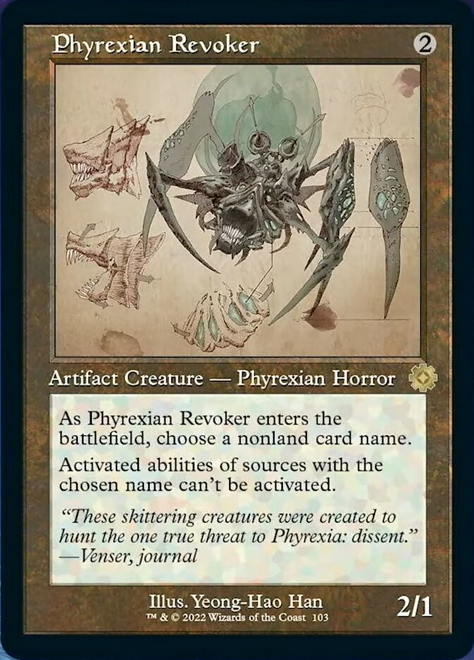 Phyrexian Revoker (Retro Schematic) [The Brothers' War Retro Artifacts] | Jack's On Queen