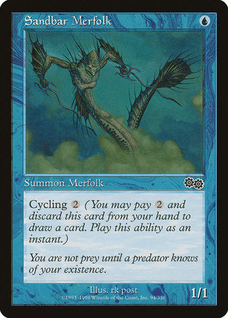 Sandbar Merfolk [Urza's Saga] | Jack's On Queen