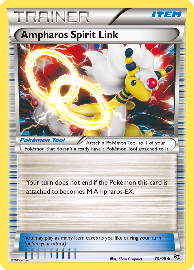 Ampharos Spirit Link (70/98) [XY: Ancient Origins] | Jack's On Queen