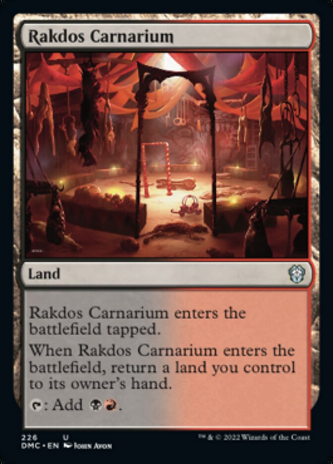 Rakdos Carnarium [Dominaria United Commander] | Jack's On Queen