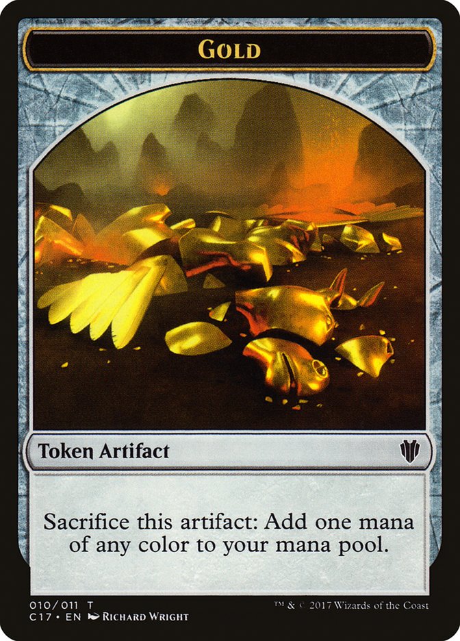 Gold Token [Commander 2017 Tokens] | Jack's On Queen