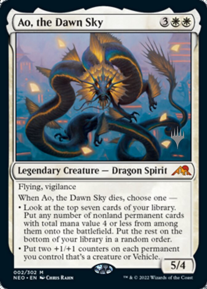 Ao, the Dawn Sky (Promo Pack) [Kamigawa: Neon Dynasty Promos] | Jack's On Queen
