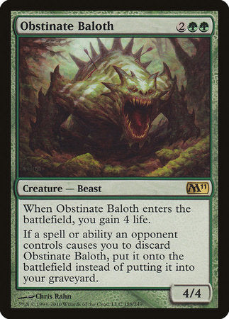 Obstinate Baloth [Magic 2011] | Jack's On Queen