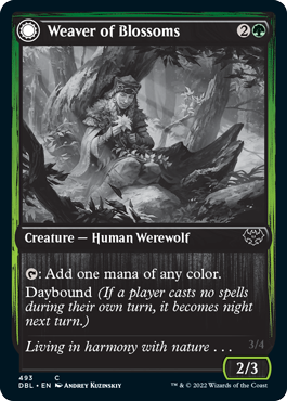 Weaver of Blossoms // Blossom-Clad Werewolf [Innistrad: Double Feature] | Jack's On Queen