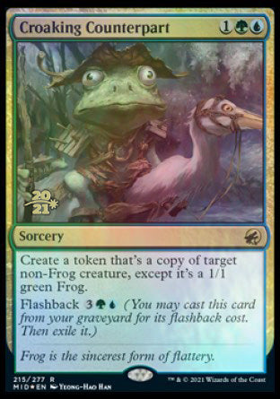 Croaking Counterpart [Innistrad: Midnight Hunt Prerelease Promos] | Jack's On Queen