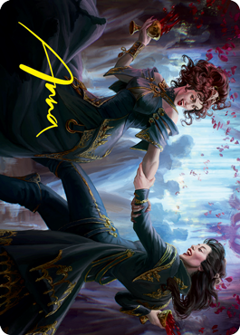 Falkenrath Celebrants 1 Art Card (Gold-Stamped Signature) [Innistrad: Crimson Vow Art Series] | Jack's On Queen