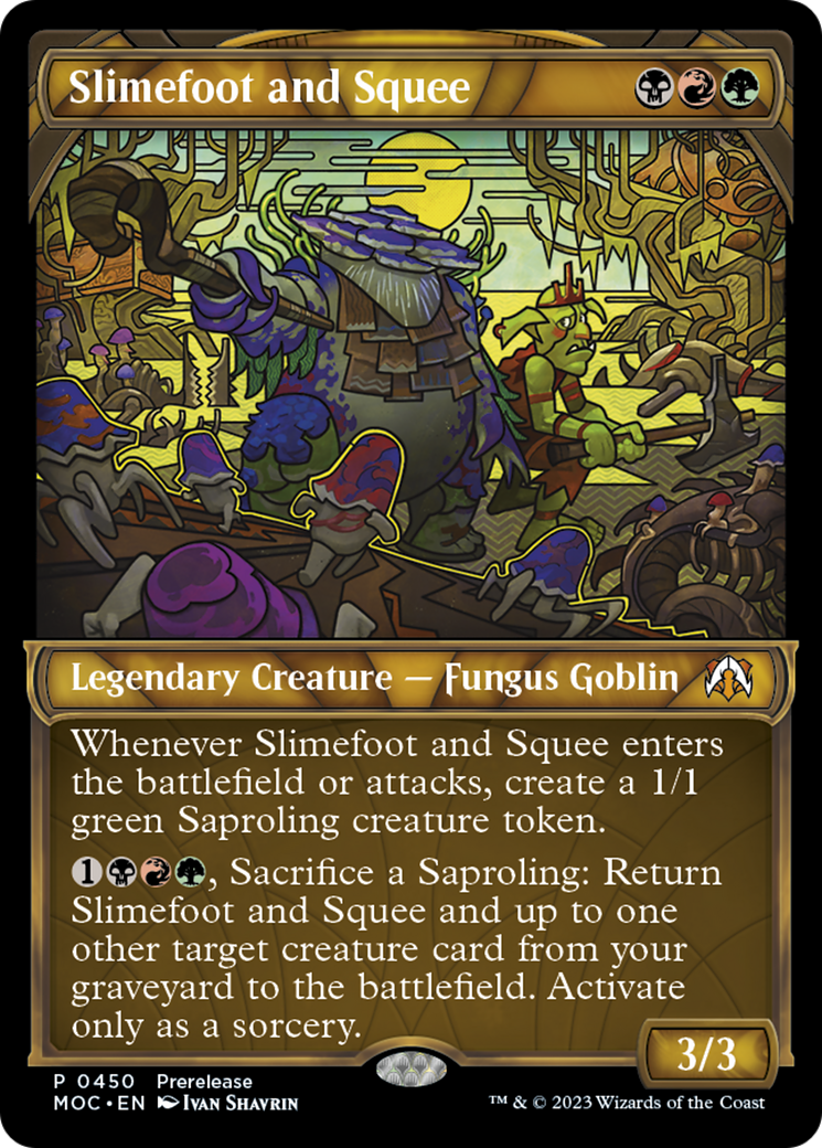 Slimefoot and Squee (Showcase Planar Booster Fun) [March of the Machine Commander Prerelease Promos] | Jack's On Queen