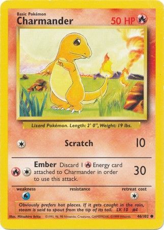 Charmander (46/102) [Base Set Unlimited] | Jack's On Queen