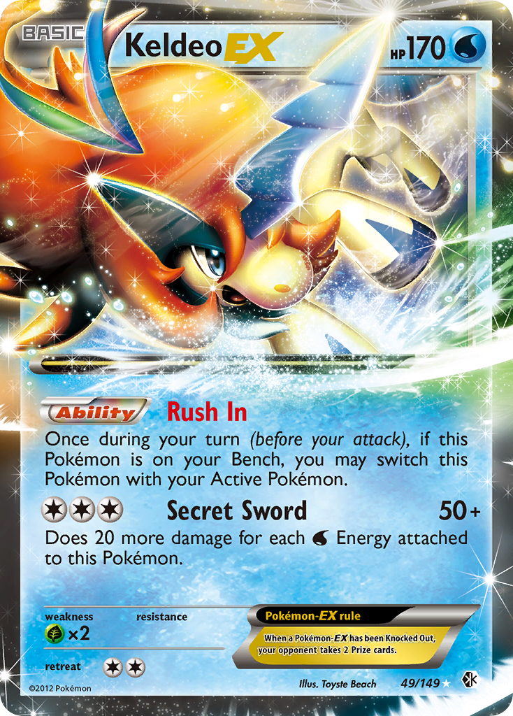 Keldeo EX (49/149) [Black & White: Boundaries Crossed] | Jack's On Queen