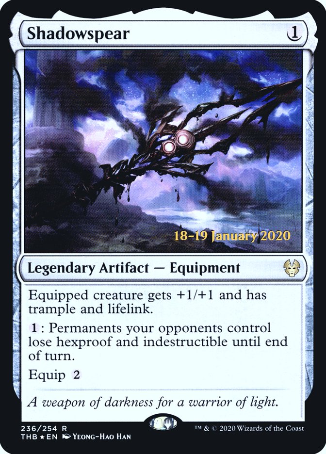 Shadowspear [Theros Beyond Death Prerelease Promos] | Jack's On Queen