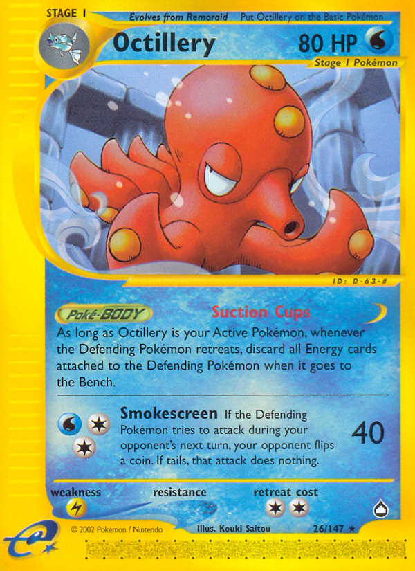Octillery (26/147) [Aquapolis] | Jack's On Queen