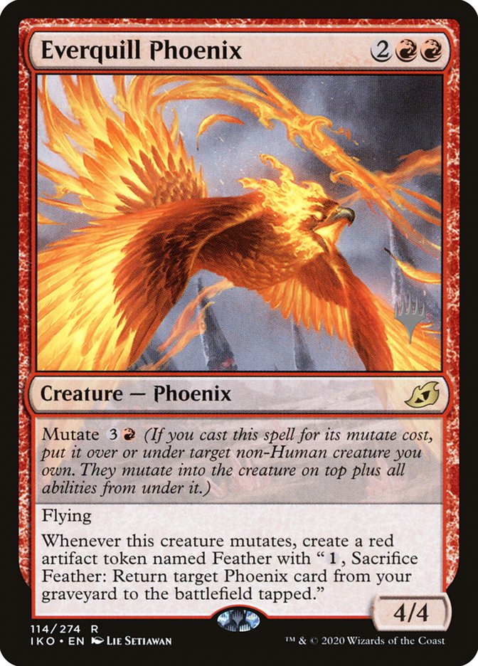 Everquill Phoenix (Promo Pack) [Ikoria: Lair of Behemoths Promos] | Jack's On Queen