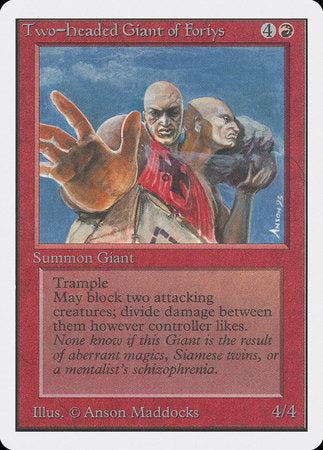 Two-Headed Giant of Foriys [Unlimited Edition] | Jack's On Queen