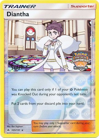 Diantha (105/131) (Regional Championship Promo Staff) [Sun & Moon: Forbidden Light] | Jack's On Queen