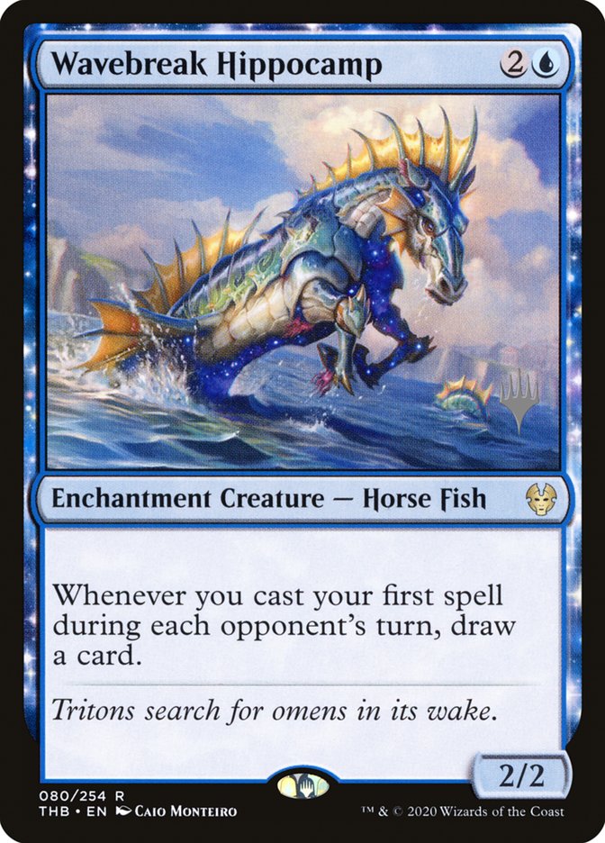 Wavebreak Hippocamp (Promo Pack) [Theros Beyond Death Promos] | Jack's On Queen