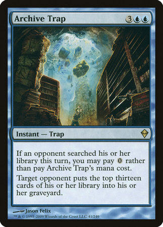 Archive Trap [Zendikar] | Jack's On Queen