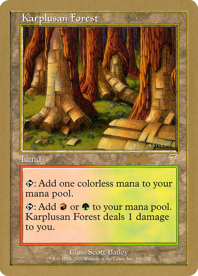 Karplusan Forest (Brian Kibler) [World Championship Decks 2002] | Jack's On Queen