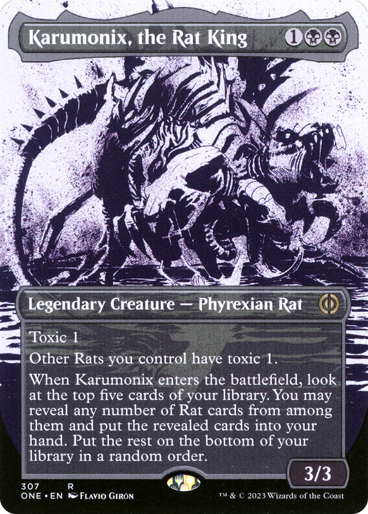 Karumonix, the Rat King (Borderless Ichor) [Phyrexia: All Will Be One] | Jack's On Queen