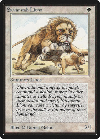Savannah Lions [Limited Edition Beta] | Jack's On Queen