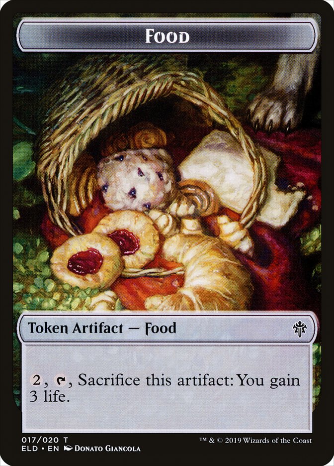 Food (017/020) [Throne of Eldraine Tokens] | Jack's On Queen