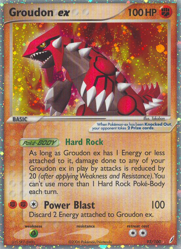 Groudon ex (93/100) [EX: Crystal Guardians] | Jack's On Queen