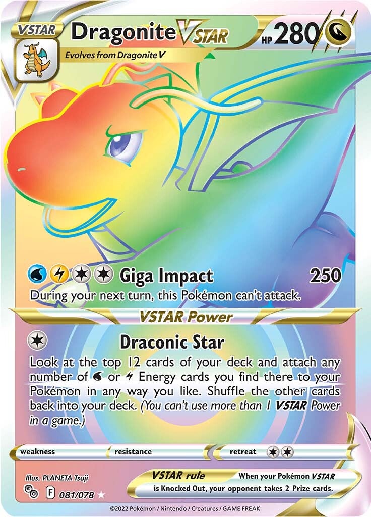 Dragonite VSTAR (081/078) [Pokémon GO] | Jack's On Queen