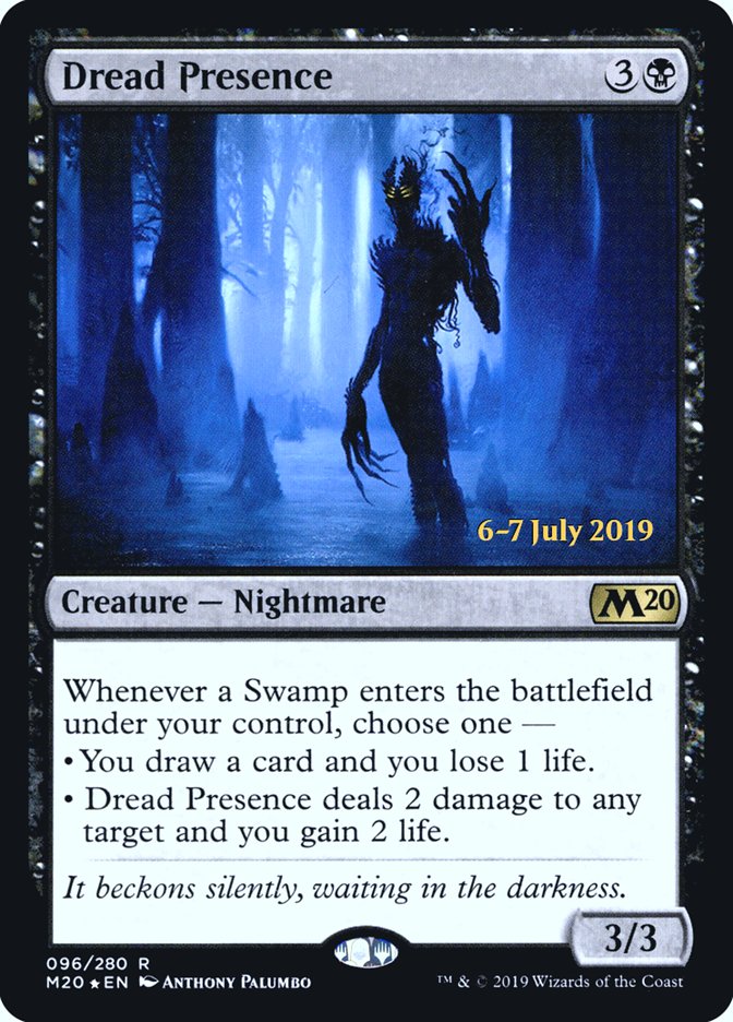 Dread Presence  [Core Set 2020 Prerelease Promos] | Jack's On Queen