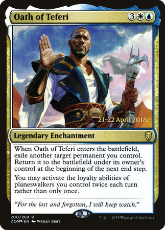 Oath of Teferi [Dominaria Promos] | Jack's On Queen