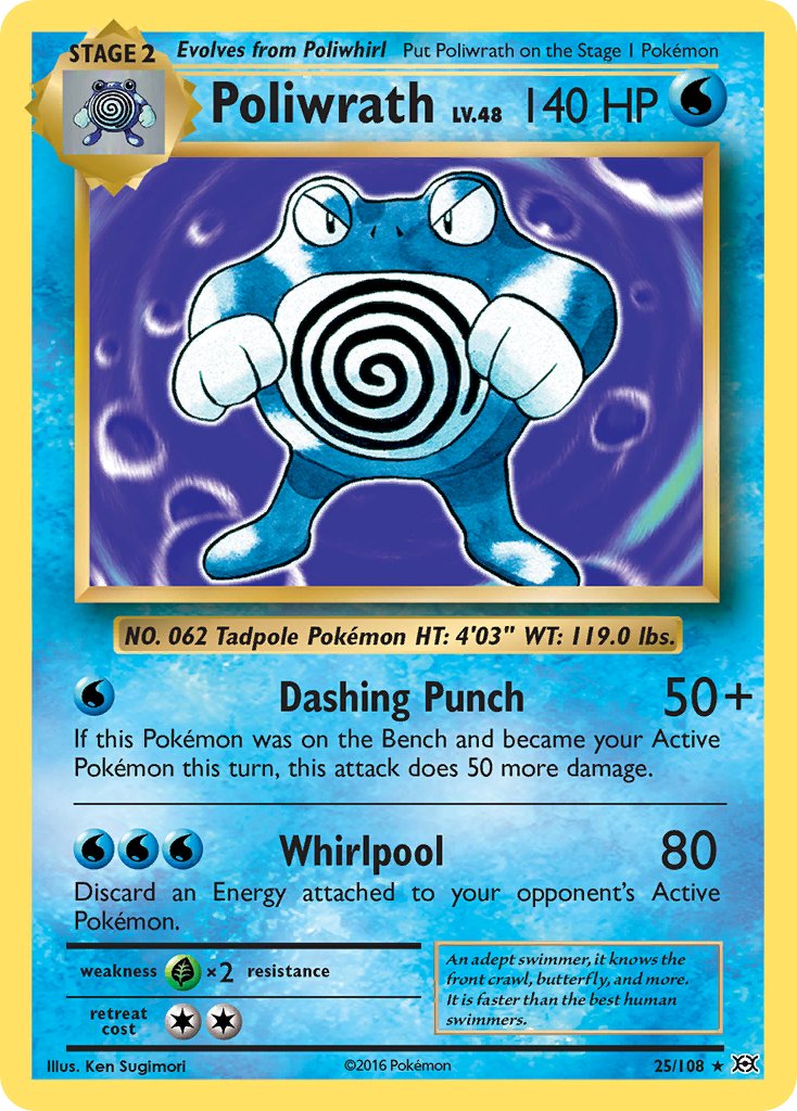 Poliwrath (25/108) (Theme Deck Exclusive) [XY: Evolutions] | Jack's On Queen