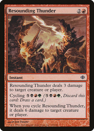 Resounding Thunder [Shards of Alara] | Jack's On Queen