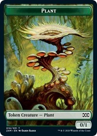 Plant // Saproling Double-sided Token [Double Masters Tokens] | Jack's On Queen