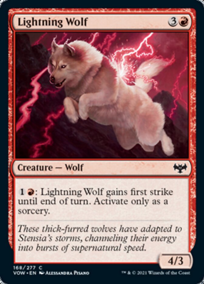Lightning Wolf [Innistrad: Crimson Vow] | Jack's On Queen