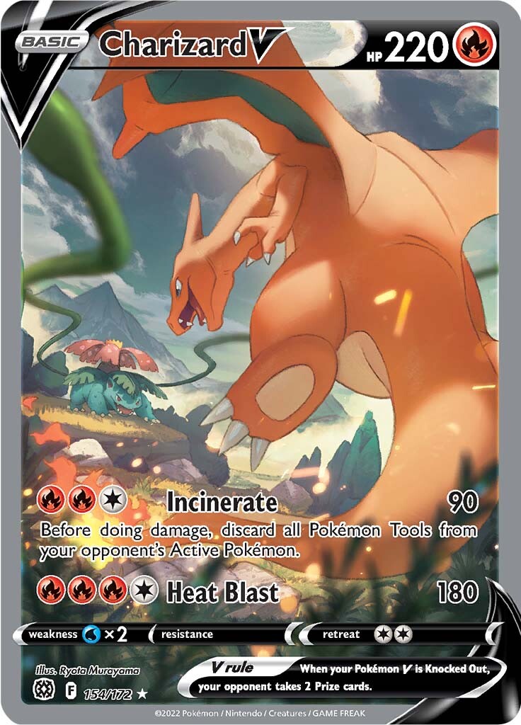 Charizard V (154/172) [Sword & Shield: Brilliant Stars] | Jack's On Queen