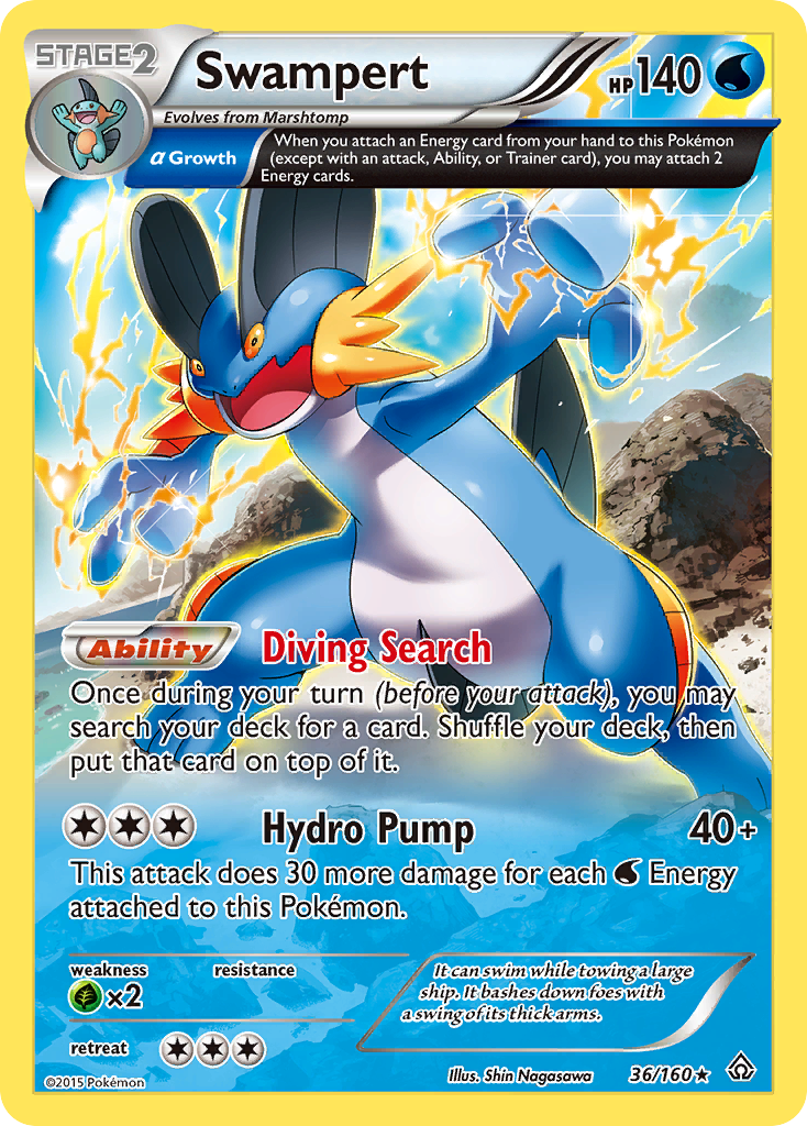 Swampert (36/160) [XY: Primal Clash] | Jack's On Queen