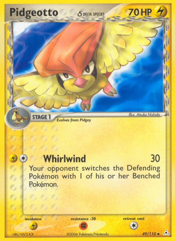 Pidgeotto (49/110) (Delta Species) [EX: Holon Phantoms] | Jack's On Queen