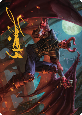 Raphael, Fiendish Savior Art Card (40) (Gold-Stamped Signature) [Commander Legends: Battle for Baldur's Gate Art Series] | Jack's On Queen