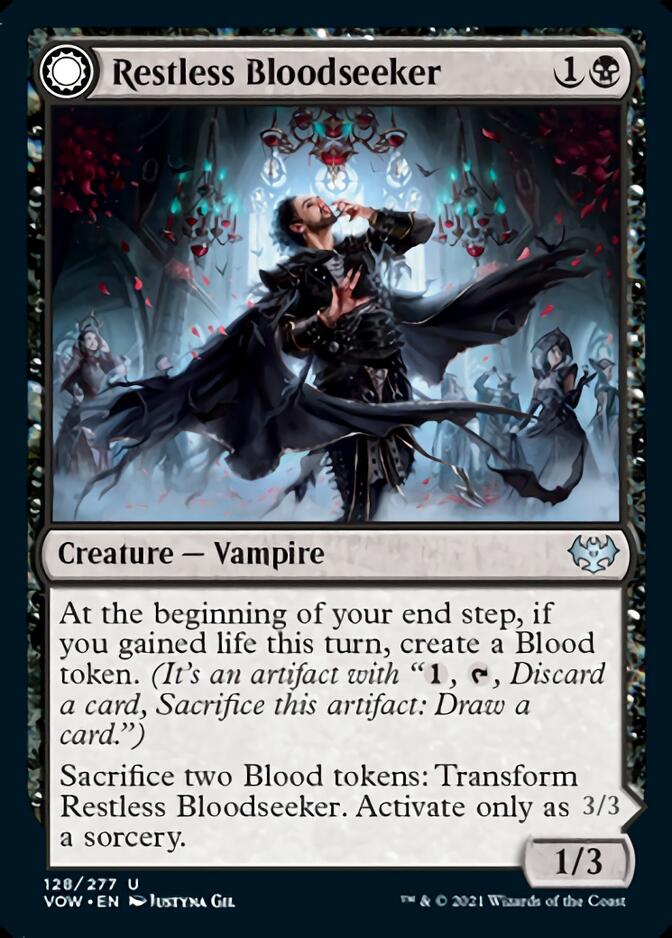 Restless Bloodseeker // Bloodsoaked Reveler [Innistrad: Crimson Vow] | Jack's On Queen