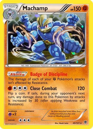 Machamp (49/101) (Cosmos Holo) [Black & White: Plasma Blast] | Jack's On Queen