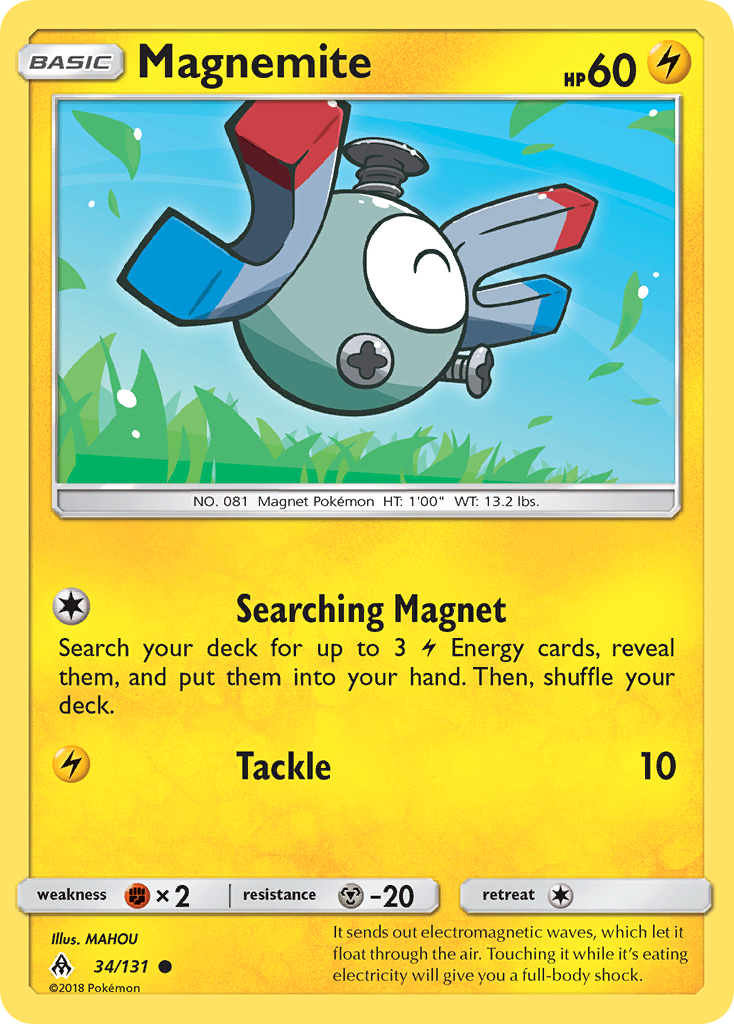 Magnemite (34/131) [Sun & Moon: Forbidden Light] | Jack's On Queen