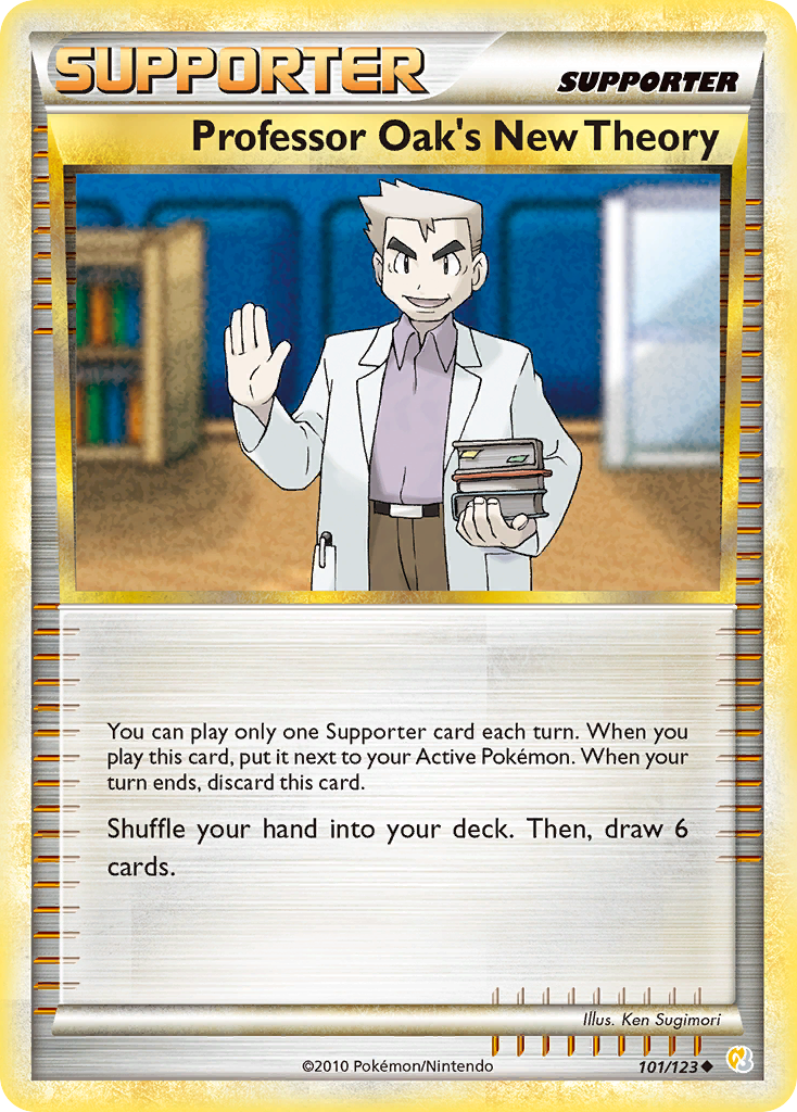 Professor Oak's New Theory (101/123) [HeartGold & SoulSilver: Base Set] | Jack's On Queen