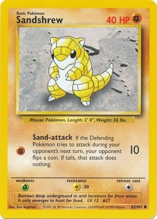 Sandshrew (62/102) [Base Set Unlimited] | Jack's On Queen