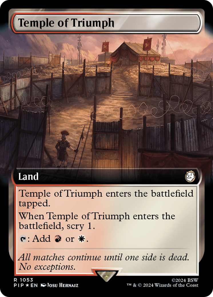 Temple of Triumph (Extended Art) (Surge Foil) [Fallout] | Jack's On Queen
