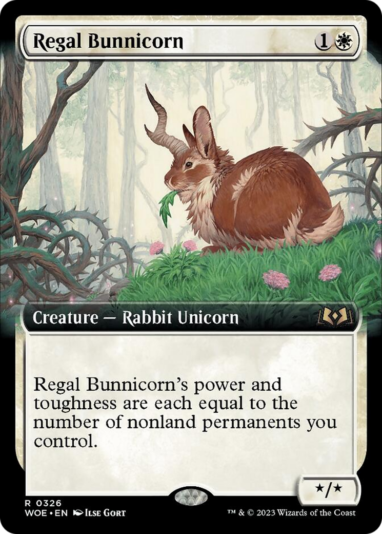 Regal Bunnicorn (Extended Art) [Wilds of Eldraine] | Jack's On Queen