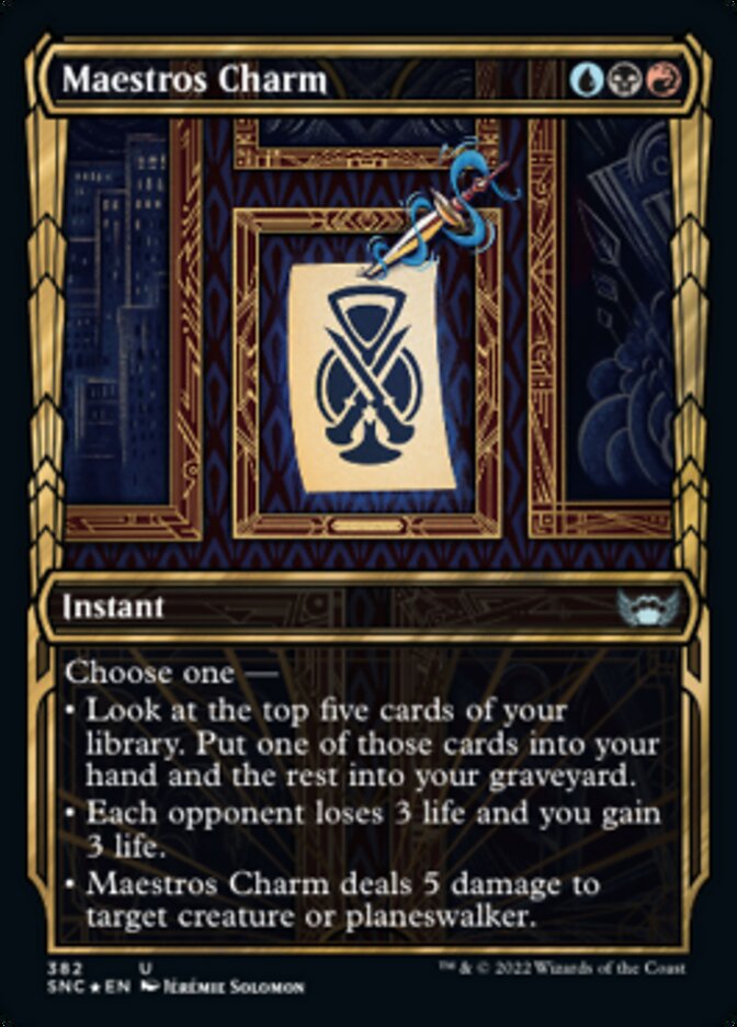 Maestros Charm (Showcase Golden Age Gilded Foil) [Streets of New Capenna] | Jack's On Queen
