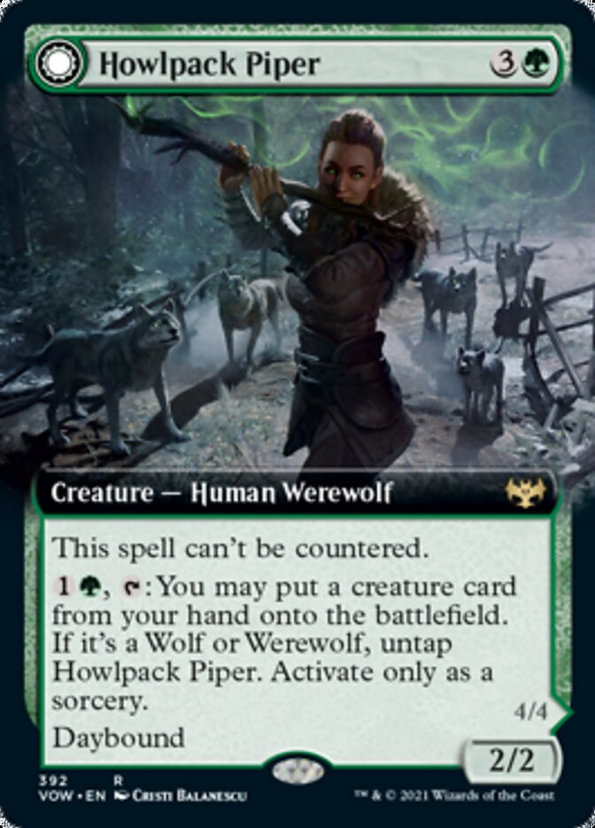 Howlpack Piper // Wildsong Howler (Extended) [Innistrad: Crimson Vow] | Jack's On Queen