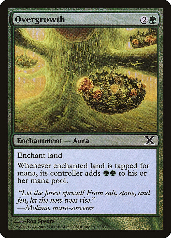 Overgrowth (Premium Foil) [Tenth Edition] | Jack's On Queen
