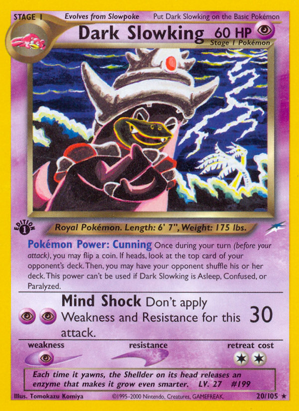 Dark Slowking (20/105) [Neo Destiny 1st Edition] | Jack's On Queen