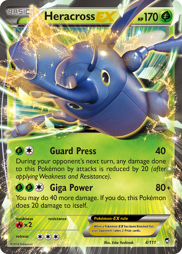 Heracross EX (4/111) [XY: Furious Fists] | Jack's On Queen