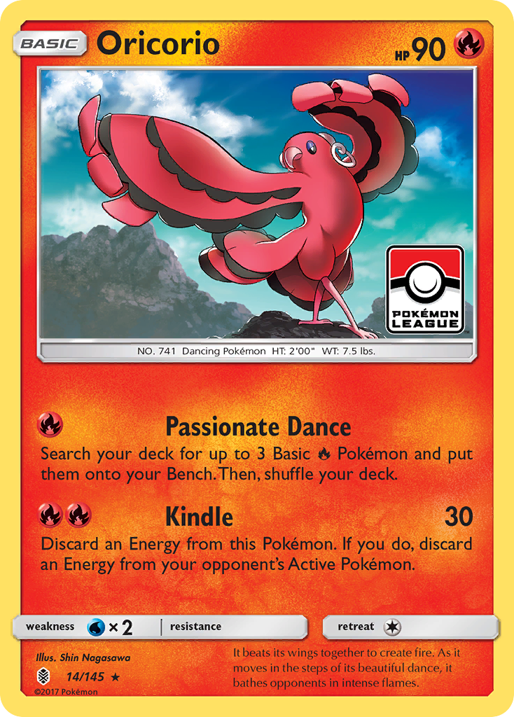 Oricorio (14/145) [Sun & Moon: Guardians Rising] | Jack's On Queen